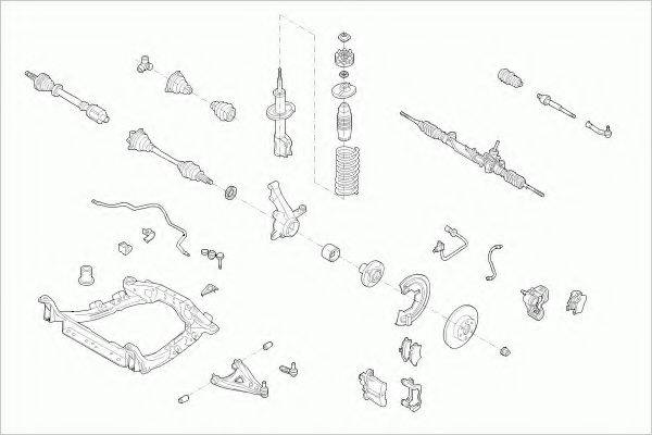 ZF PARTS RENAUCLIOFZ001 Рульове управління; Підвіска колеса