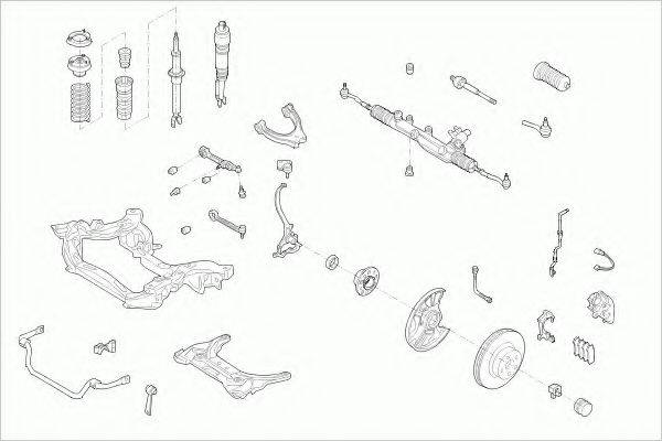 ZF PARTS MERCEEKLAFZ015 Рульове управління; Підвіска колеса