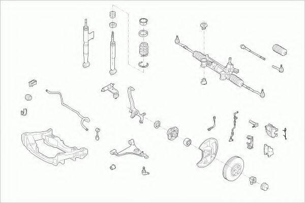 ZF PARTS MERCEEKLAFZ005 Рульове управління; Підвіска колеса