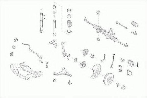 ZF PARTS MERCEEKLAFZ006 Рульове управління; Підвіска колеса