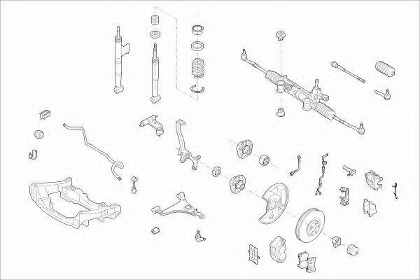 ZF PARTS MERCEEKLAFZ011 Рульове управління; Підвіска колеса