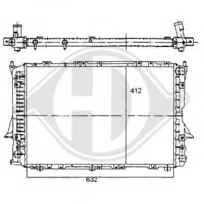 DIEDERICHS 8101140 Радіатор, охолодження двигуна