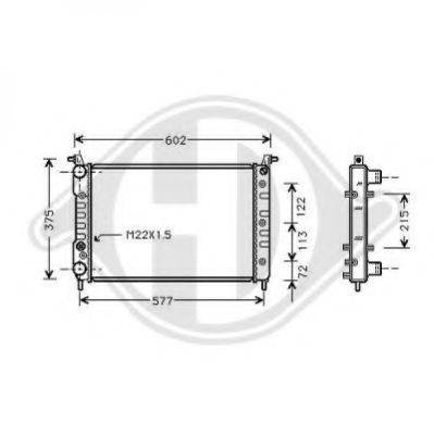 DIEDERICHS 8109210 Радіатор, охолодження двигуна