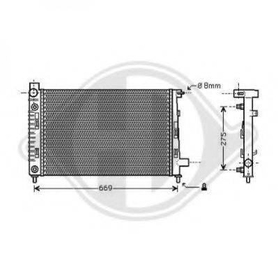 DIEDERICHS 8121188 Радіатор, охолодження двигуна