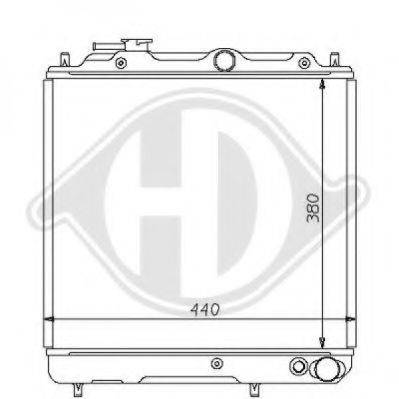 DIEDERICHS 8122127 Радіатор, охолодження двигуна