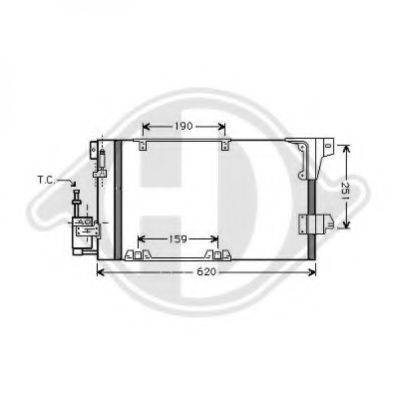DIEDERICHS 8126218 Конденсатор, кондиціонер