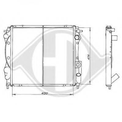 DIEDERICHS 8129147 Радіатор, охолодження двигуна