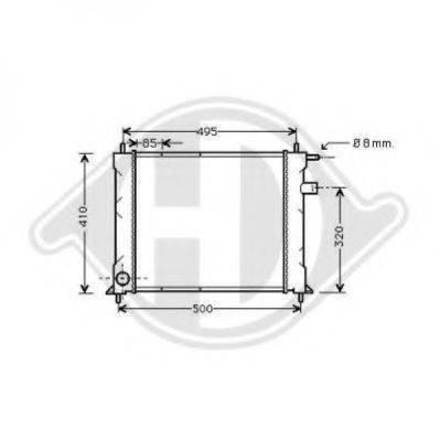 DIEDERICHS 8130120 Радіатор, охолодження двигуна
