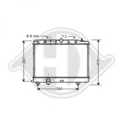 DIEDERICHS 8130121 Радіатор, охолодження двигуна
