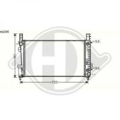 DIEDERICHS 8168106 Радіатор, охолодження двигуна