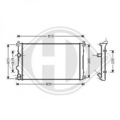 DIEDERICHS 8188605 Радіатор, охолодження двигуна