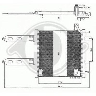 DIEDERICHS 8220800 Конденсатор, кондиціонер