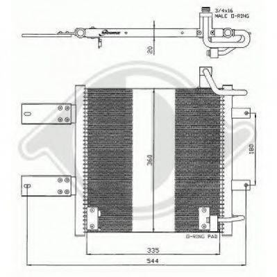 DIEDERICHS 8220801 Конденсатор, кондиціонер