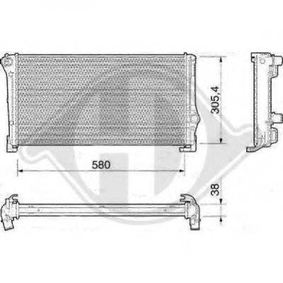 DIEDERICHS 8345408 Радіатор, охолодження двигуна