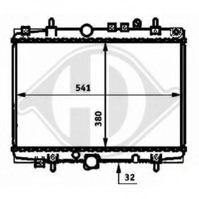DIEDERICHS 8424204 Радіатор, охолодження двигуна