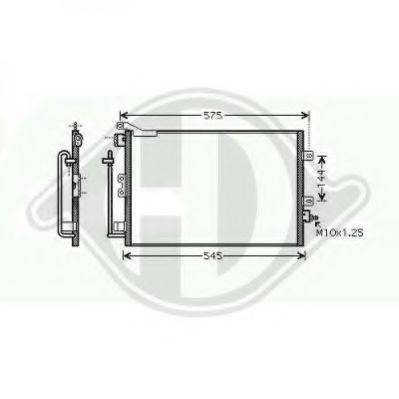 DIEDERICHS 8441400 Конденсатор, кондиціонер