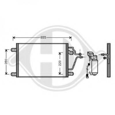 DIEDERICHS 8447201 Конденсатор, кондиціонер