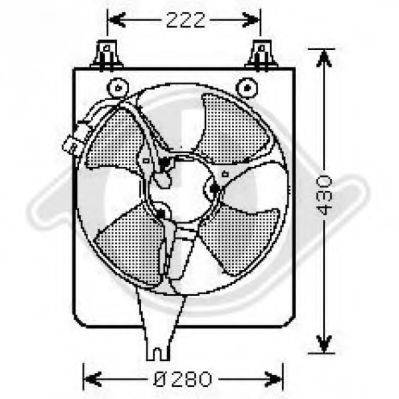 DIEDERICHS 8521706 Вентилятор, конденсатор кондиціонера