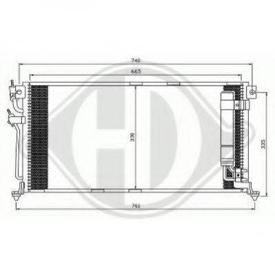 DIEDERICHS 8580710 Конденсатор, кондиціонер