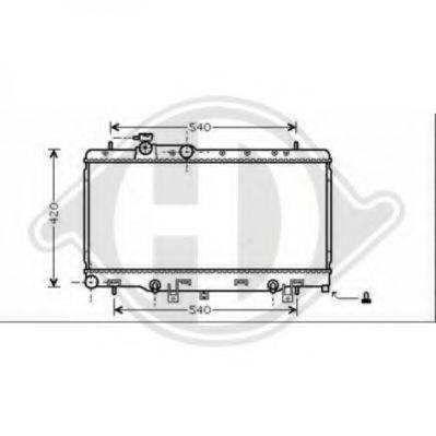 DIEDERICHS 8622201 Радіатор, охолодження двигуна