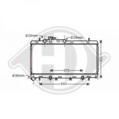 DIEDERICHS 8622202 Радіатор, охолодження двигуна