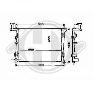 DIEDERICHS 8655302 Радіатор, охолодження двигуна