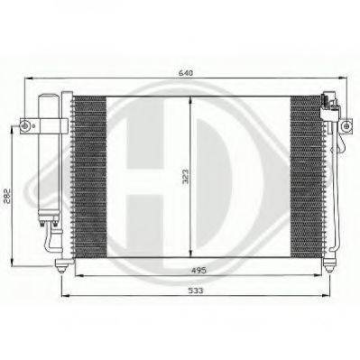 DIEDERICHS 8680500 Конденсатор, кондиціонер