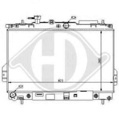 DIEDERICHS 8682584 Радіатор, охолодження двигуна