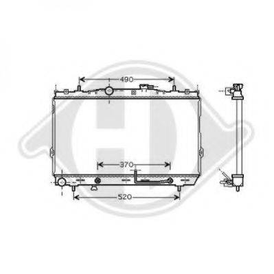 DIEDERICHS 8684607 Радіатор, охолодження двигуна