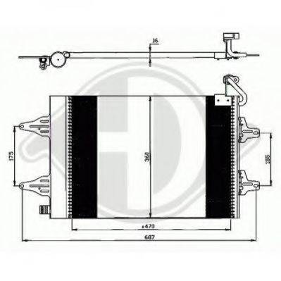 DIEDERICHS 8780500 Конденсатор, кондиціонер