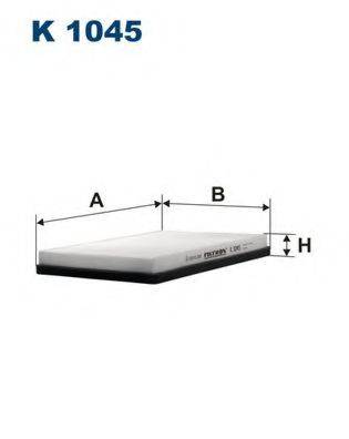 FILTRON K1045 Фільтр, повітря у внутрішньому просторі