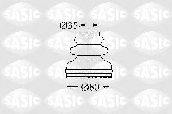 SASIC 2873813 Комплект пильника, приводний вал