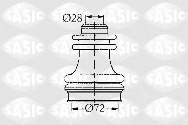 SASIC 4003422 Комплект пильника, приводний вал