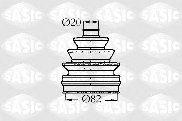 SASIC 2933833 Комплект пильника, приводний вал