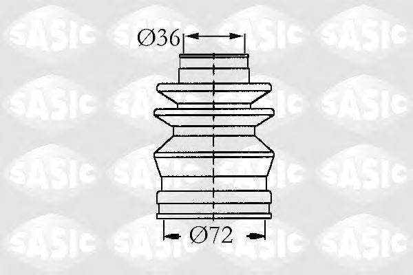 SASIC 9004669 Комплект пильника, приводний вал