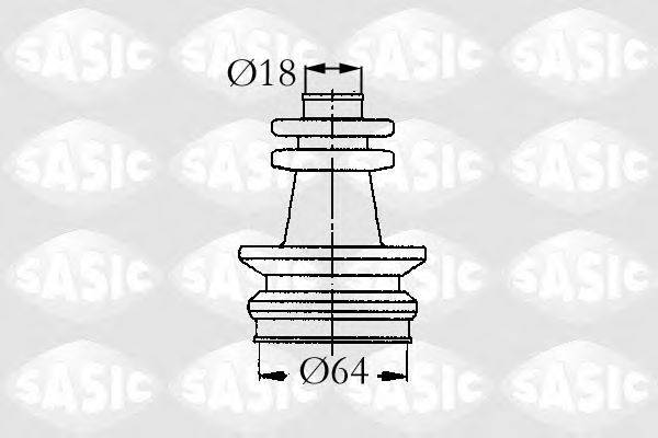 SASIC 9004672 Комплект пильника, приводний вал