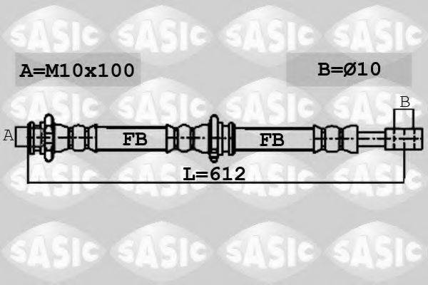 SASIC 6606082 Гальмівний шланг