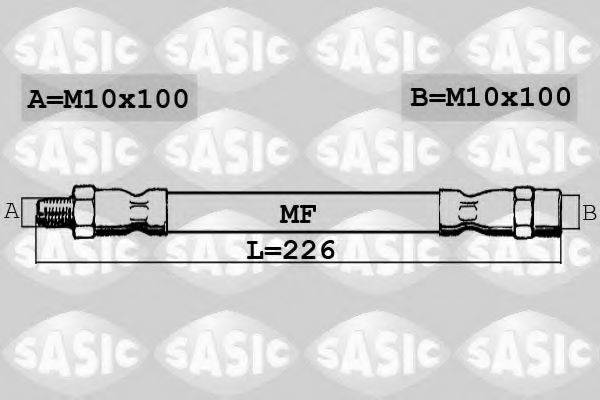 SASIC SBH6279 Гальмівний шланг