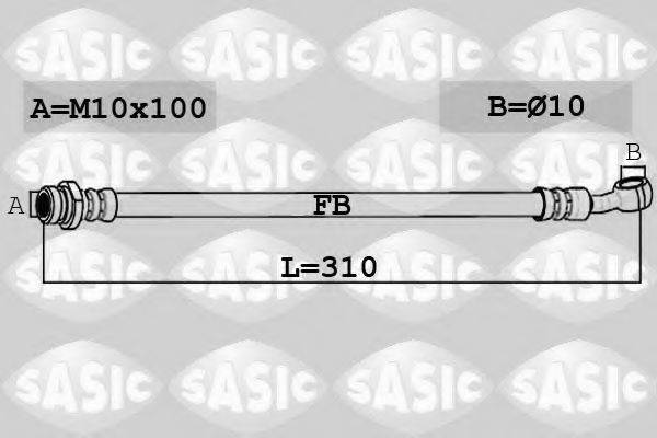 SASIC 6606212 Гальмівний шланг