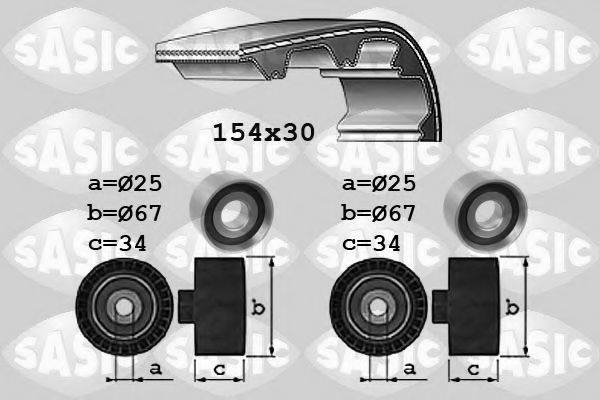 SASIC 1750037 Комплект ременя ГРМ