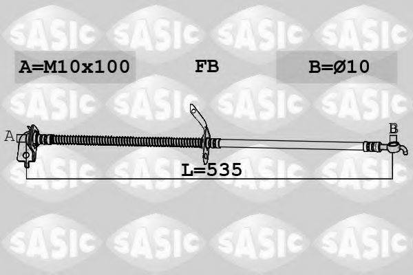 SASIC 6606250 Гальмівний шланг