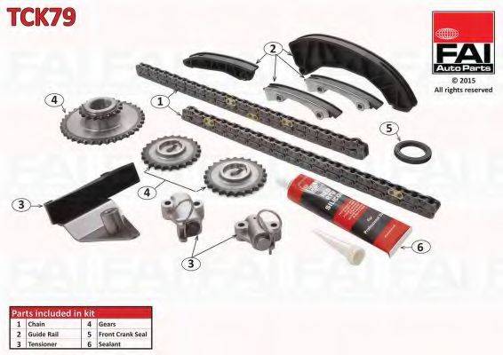 FAI AUTOPARTS TCK79 Комплект мети приводу розподільного валу