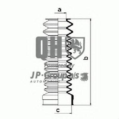 JP GROUP 1144702019 Комплект пильника, рульове керування