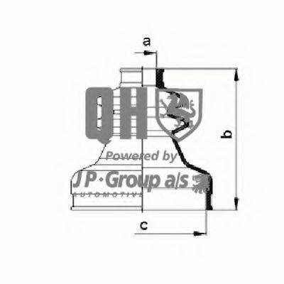 JP GROUP 1143702469 Комплект пильника, приводний вал