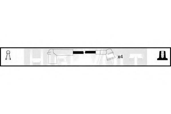 STANDARD OEF812 Комплект дротів запалювання