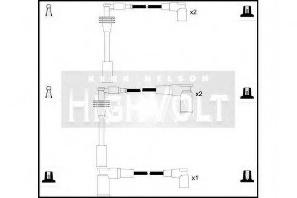 STANDARD OEF498 Комплект дротів запалювання