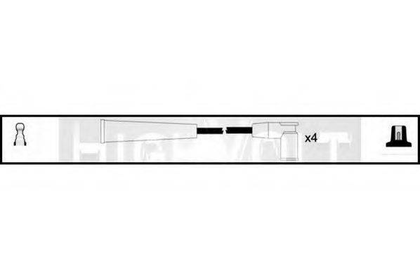 STANDARD OEF709 Комплект дротів запалювання