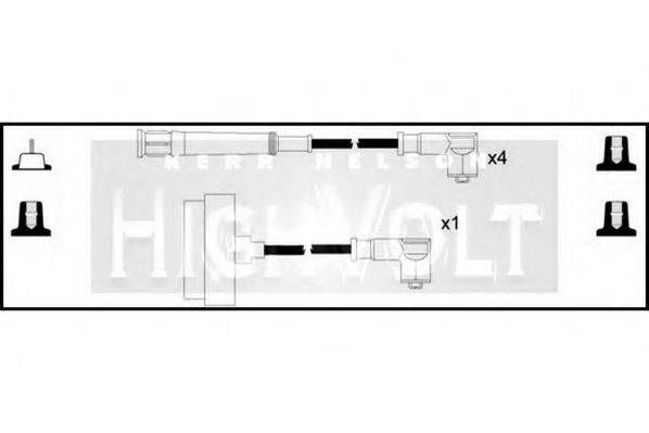 STANDARD OEF431 Комплект дротів запалювання