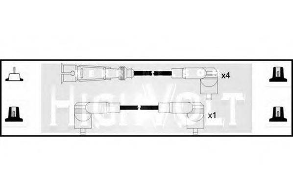 STANDARD OEF656 Комплект дротів запалювання