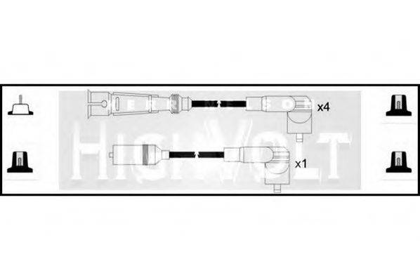 STANDARD OEF959 Комплект дротів запалювання